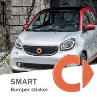 3d epoxy car badge grid sticker auto front grill badge hood emblem logo for smart fortwo forfour 453 car accessories exterior