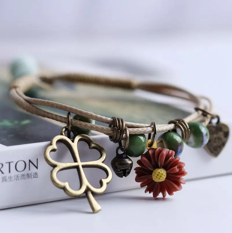 Эксклюзивные новые женские браслеты из натурального камня керамические с