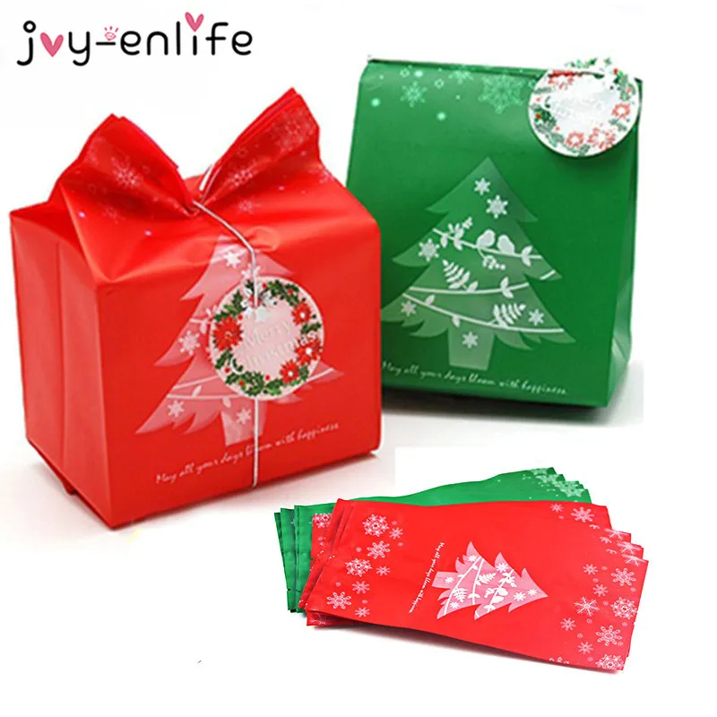 20 шт рождественские подарочные пакеты, новогодние подарки Navidad, Декор, рождественская елка, конфета, Подарочная коробка, рождественские украшения для дома