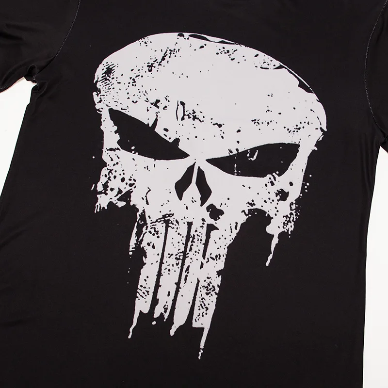 Компрессионная футболка для бега мужская спортивная одежда с коротким рукавом и