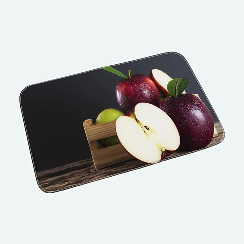 Коврик Apple с рисунком для прихожей кухни входа хлопковые ковры фланелевый