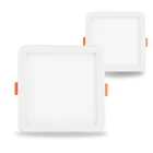 Светодиодный светильник, Ультратонкий встраиваемый светильник 6 Вт 8 Вт 15 Вт 20 Вт 110 В-220 в, квадратный потолочный светильник, белый