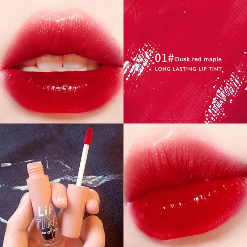 

Hengfang Mirror Lipstick Lip Gloss Matte Red Tint Lips Makeup Long Lasting Water Mirror Lip Glaze Waterproof Lipsticks Cosmetic