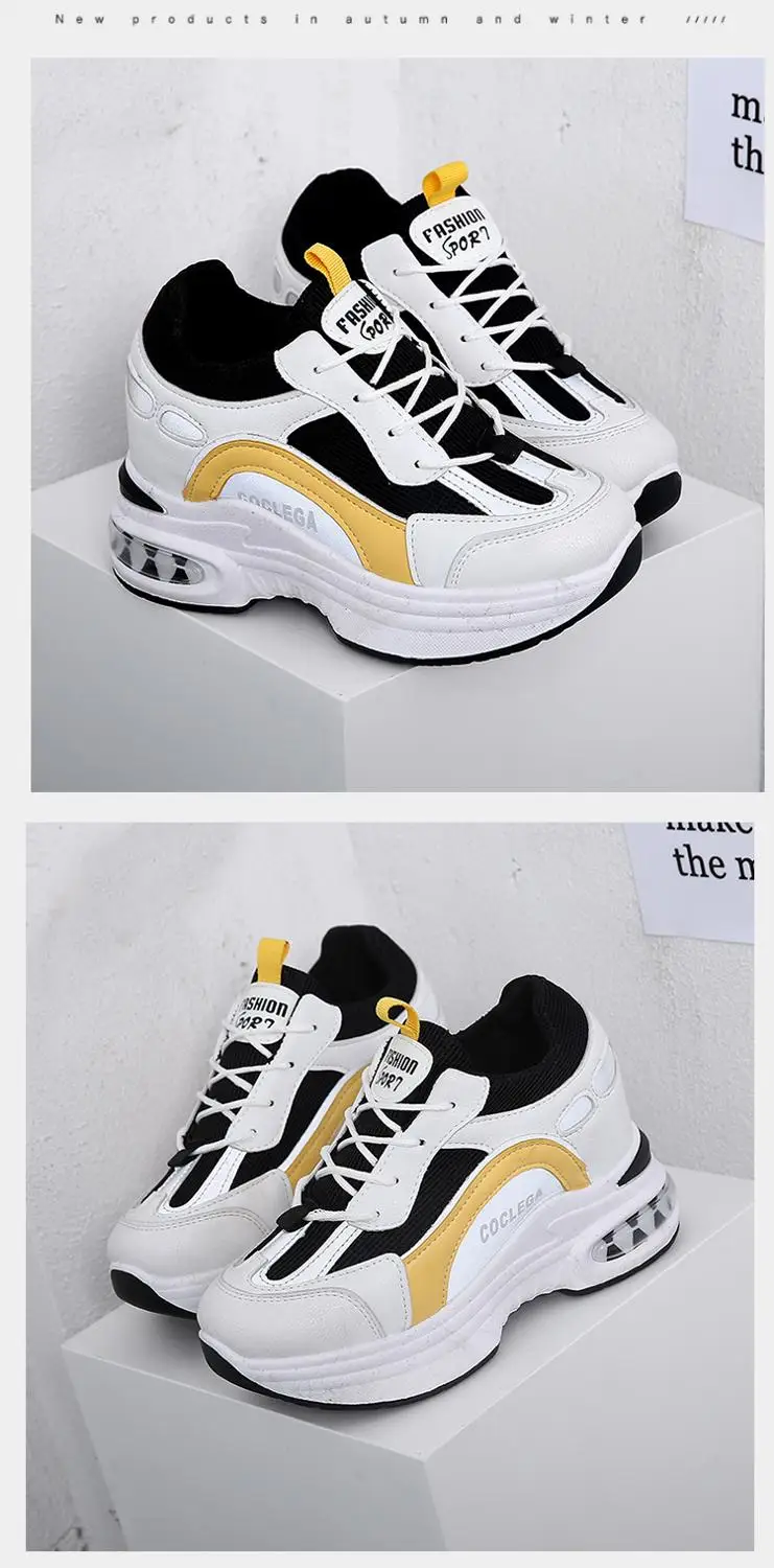 

PUPUDA Wegdes Shoes 5.5Cm Chunky Sneakers Women 2020 Casual Shoes Women Platform Shoes New Running Sport Sneakers Women