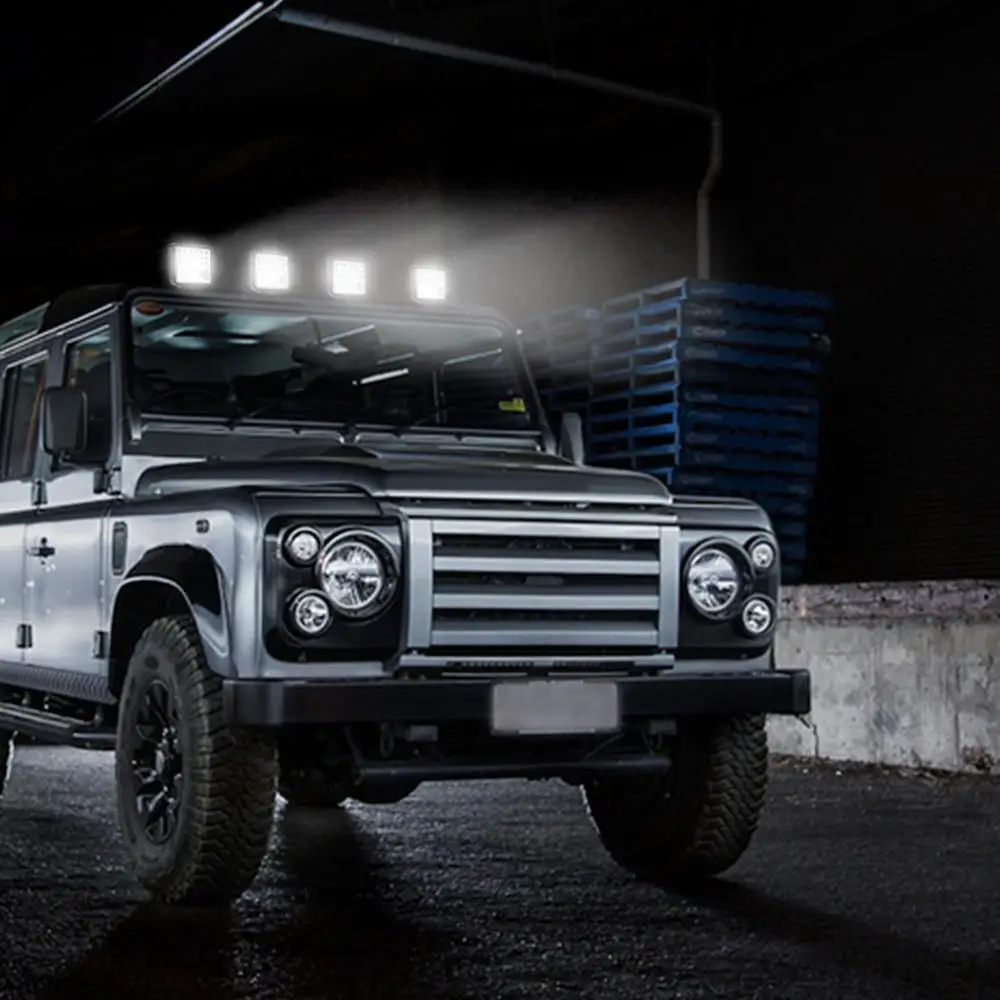 48 Вт Светодиодный светильник 60 ° светодиодный автомобиль луч квадратный