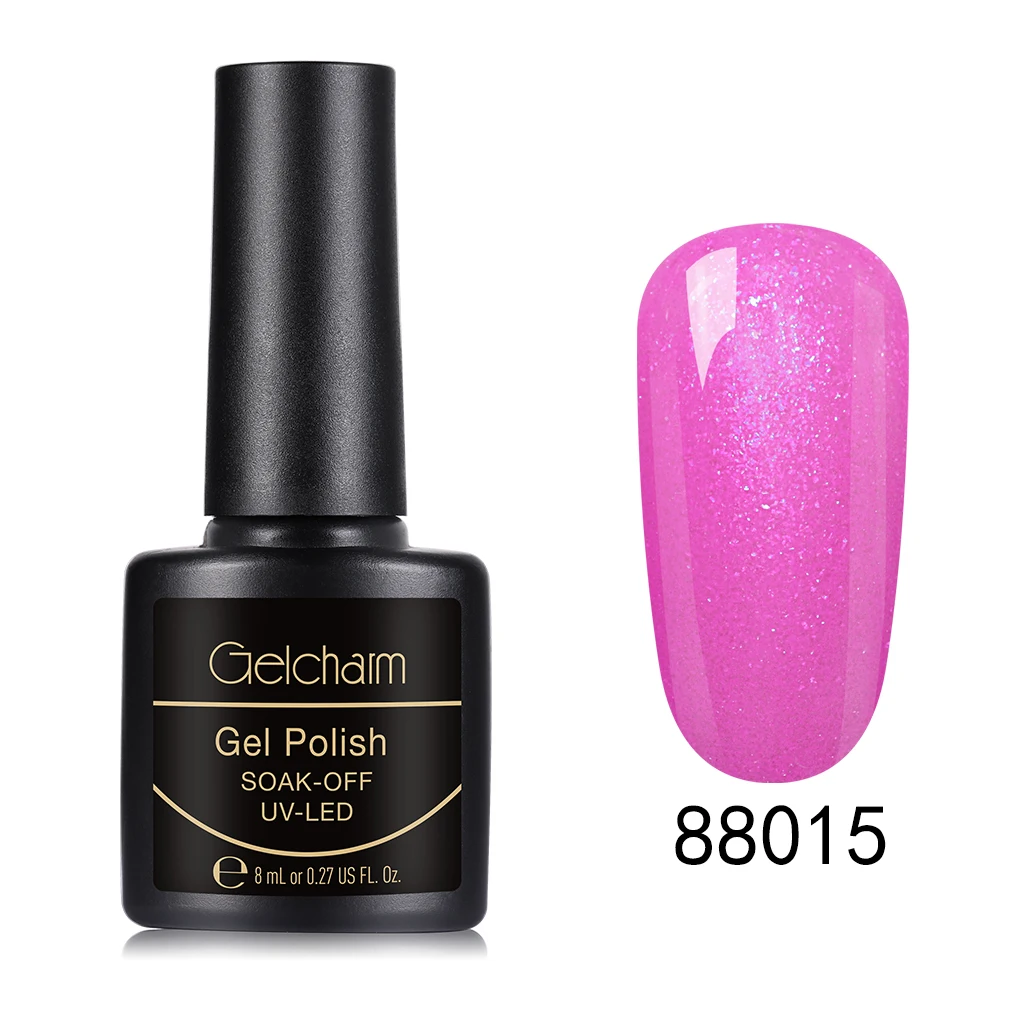 88015 Gelcharm 8 мл сменная серия Гель-лак для ногтей УФ светодиодный отмачиваемый лак для ногтей Блеск для ногтей салон маникюрный лак - Цвет: 88015