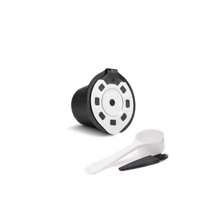 1 plastic nespresso ICafilas, металлическая, многоразовая, многоразовая, кофейная капсула Nespresso, ложка с зажимами для капсул Nespresso - Цвет: 1 plastic nespresso
