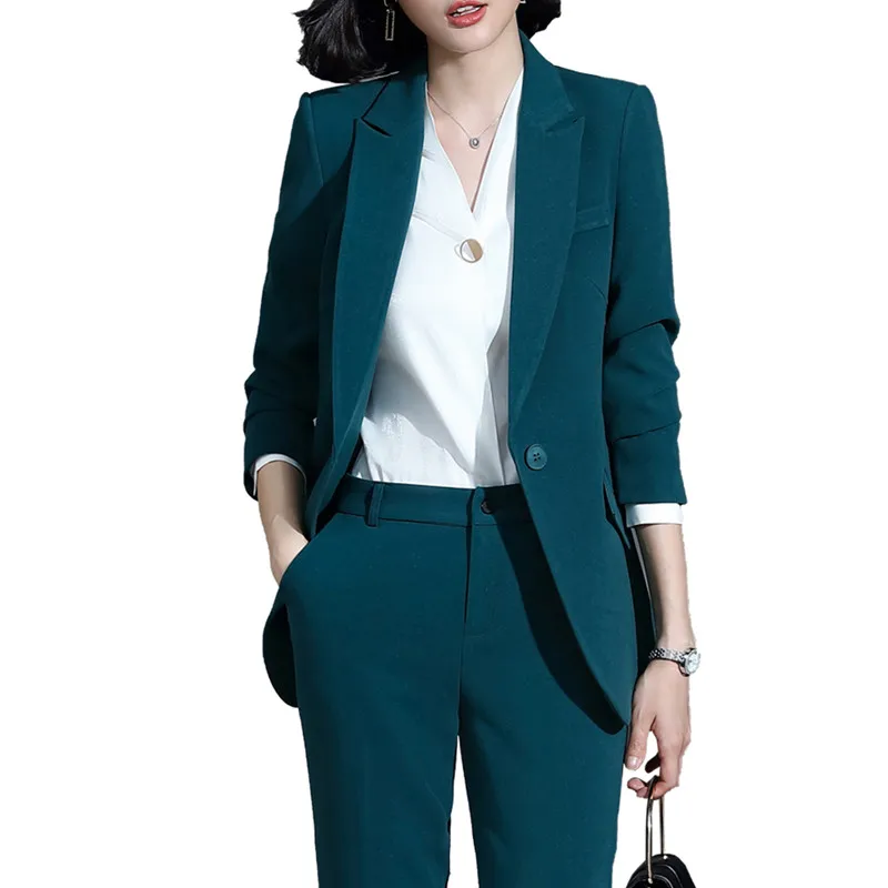 

AINIYA women's suit women's trouser suit spring new business casual suits 2 piece set women's suit jacket pants Recommend