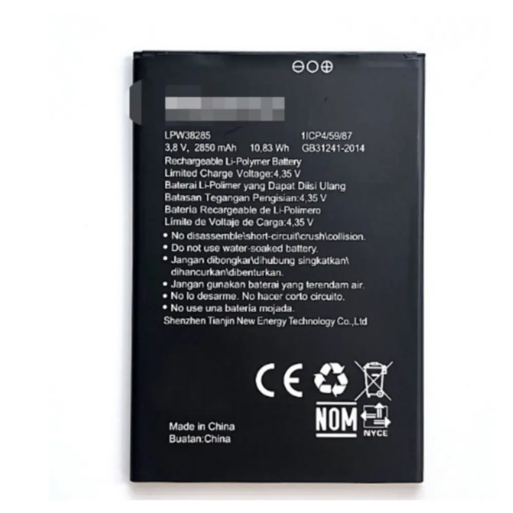 

2850mah LPW38285 Battery for Hisense LPW38285 cell phone batteries +Number tracking