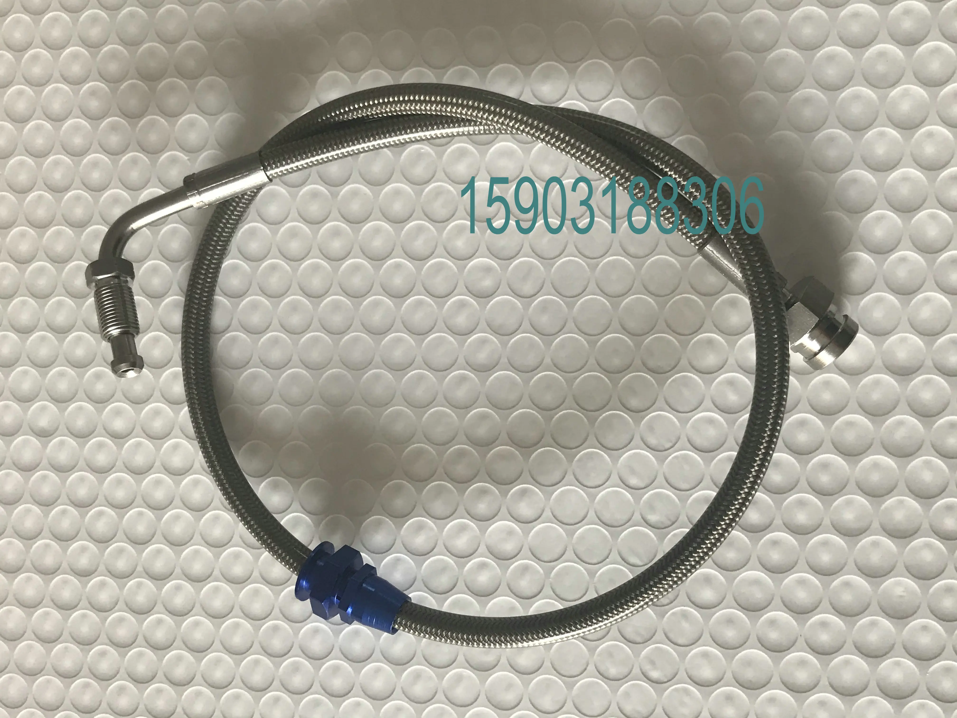 Фото Auto Spare Parts Motorcycle Brake Line Stainless Steel Braid PTFE Pipe With Stainless Steel Material Fittings №5