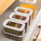 Кухонный герметичный контейнер для домашних животных, стартовый набор из 5 коробок для хранения продуктов, противоскользящие контейнеры для хранения продуктов в холодильнике с крышкой