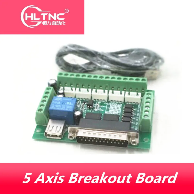 1 шт. MACH3 гравировальный станок 5 осей CNC Breakout доска с оптическим муфтой для