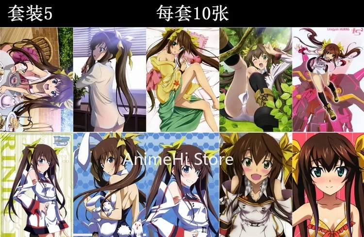 

10 pcs/set Anime Infinite Stratos posters IS ichika orimura shinonono houki Cecilia Alcott wall pictures for Colletion Stickers