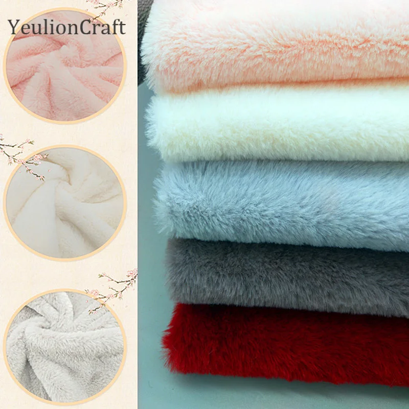 Ткань Chzimade из искусственной кожи 20x30/50x80 см плюшевый кролик для рукоделия шитья