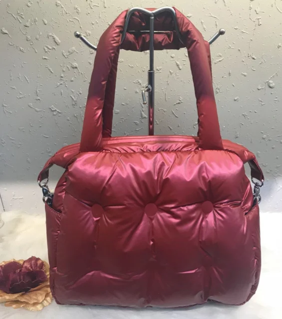 

2020 new Winter Single Hand Bag Women Space Pad Cotton Feather Down Bag Bucket Handbag sac a main Big Capacity Shopping Bag