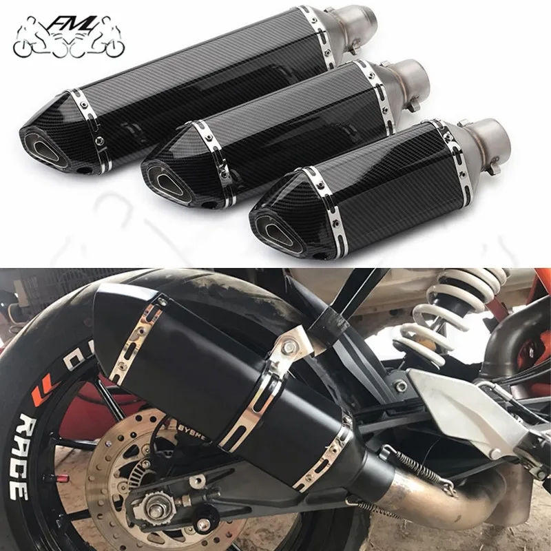 51mm Universal Accessories Motorcycle Exhaust pipe Modified Muffler Pipe echappement moto db killer For akrapovic XJ6 MT07 09 03