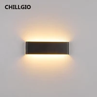 chillgio indoor wall light smart remote control 2 4g tricolor rechangable lighting home decor aluminum modern internal led lamps