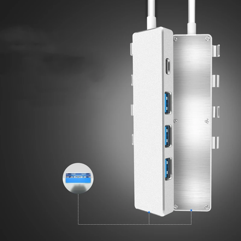 USB3.0 концентратор 4 Порты и разъёмы в состоянии технологии Plug And Play 5 Гбит/с центр