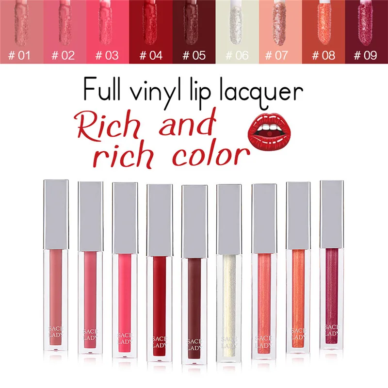 SACE LADY высокий блеск лак для губ макияж гладкий Прочный Блеск красота Сексуальный