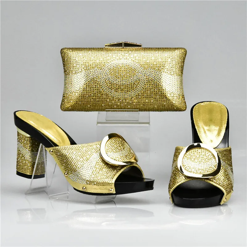 Новинка 2017 соблазнительные женские туфли и сумочки оранжевого цвета итальянские