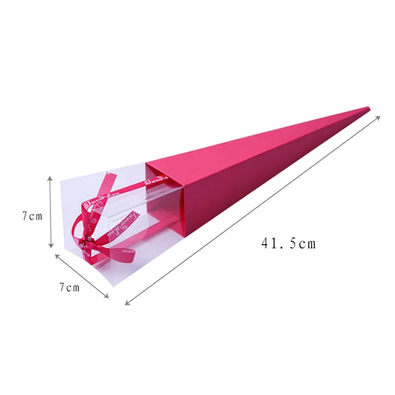 

Bouquet Packing Box Single Folding Ribbon Flower Box Flower Shop Packing Material Flower Paper Packing Bag