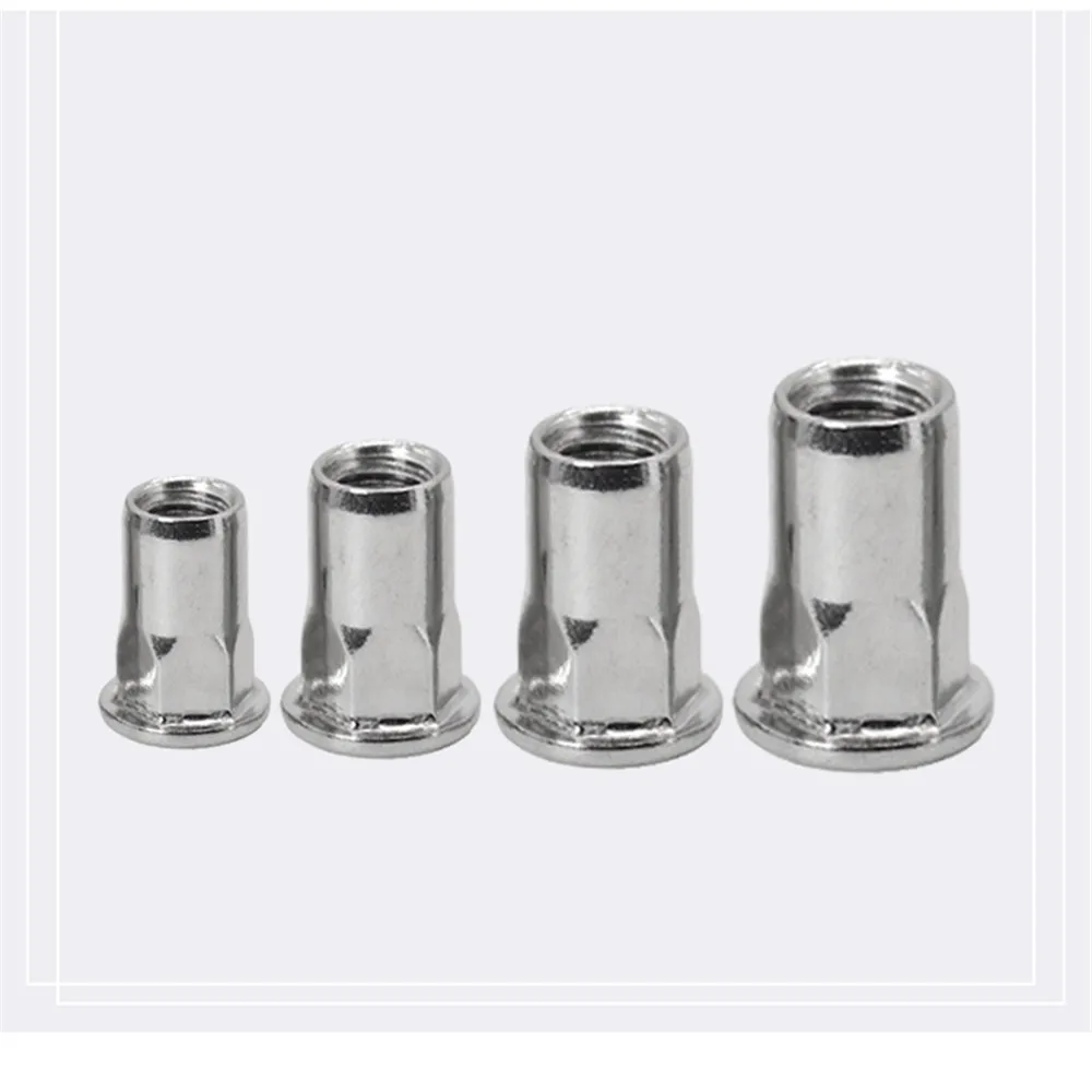 

M3/M4/M5/M6/M8/M10/M12 Flat Head Hexagon Insert Nuts Riveting Nut inserti Rivnut Insertos Threaded Inserts Ecrou Inserto Tuercas