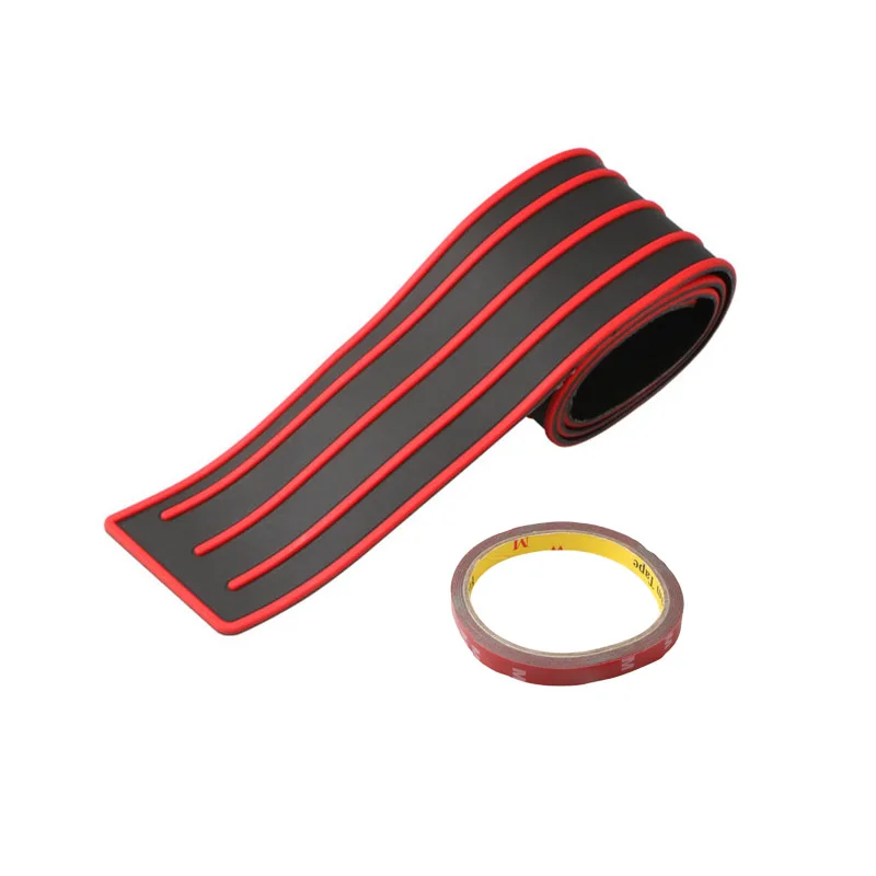 

Универсальная защита для внешней стороны 90 см, резиновая наклейка-полоса, защита для заднего бампера автомобиля, защита от царапин