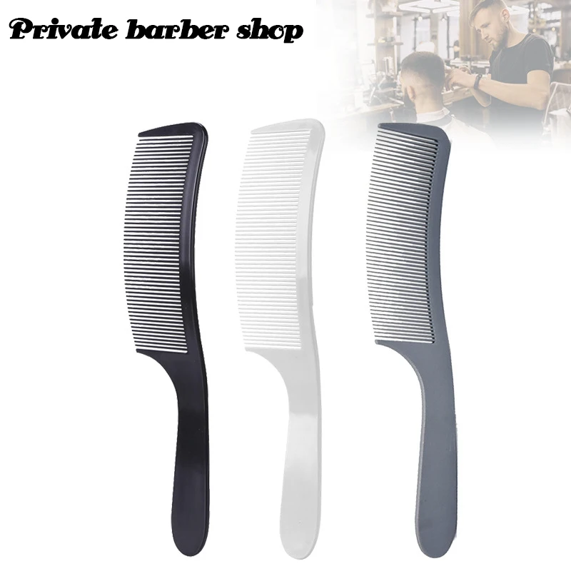 

Hairdressing Men's S-type Comb Hair Clipper Curved Comb Round Flat Comb Hairdresser Barber Scissors Push Side Curved Combs
