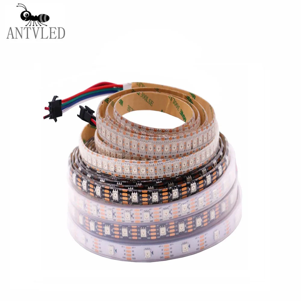 

WS2815 RGB Светодиодные ленты светильник 30/60/144 Пиксели/светодиодов/m индивидуально адресуемых (WS2812B обновляться) светодиодный светильник с двой...