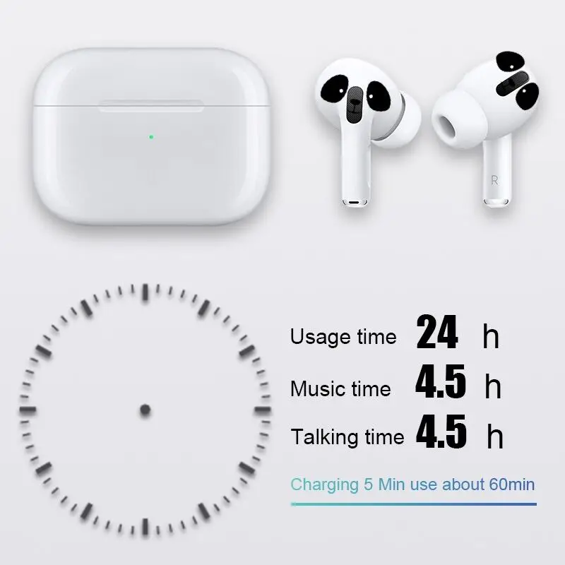 Беспроводные наушники Robotcube Airpodding Pro 3 Bluetooth гарнитура умные сенсорные Air с чехлом