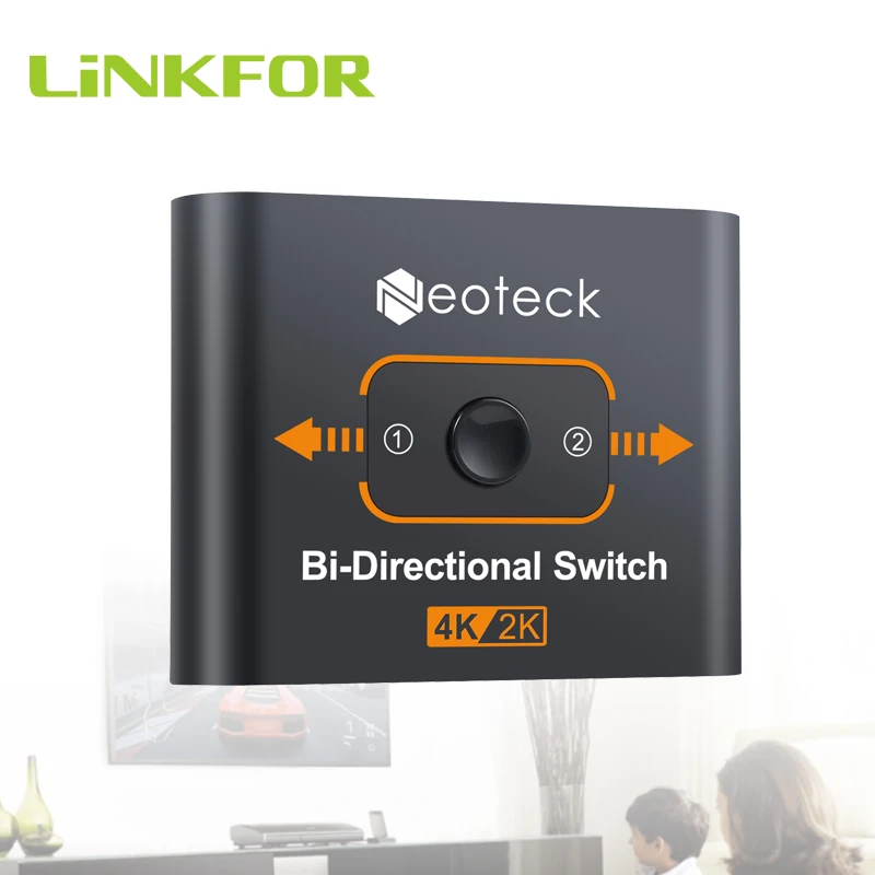 Двунаправленный переключатель LiNKFOR HDMI поддержка 4K Ultra HD сплиттер 2 входа на 1 выход