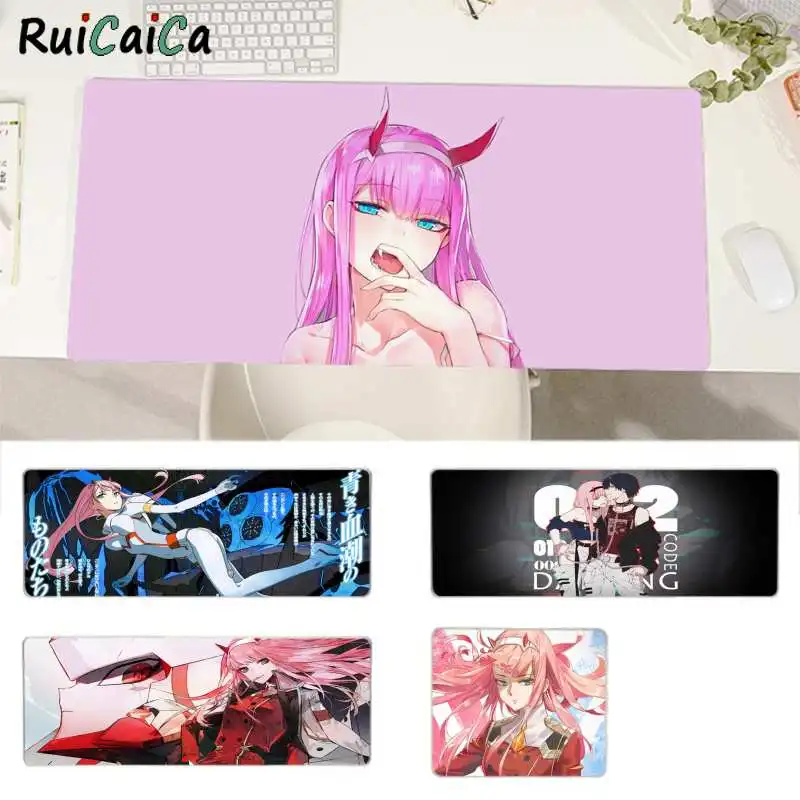 

RuiCaiCa Anime Darling In The Franxx Sexy Girl Zero Two Large Gaming Mouse Pad XL Locking Edge for large Edge Locking Speed Pad