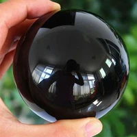 home decoration collectables reiki healing natural gemstone large sphere black obsidian crystal ball quartz stone