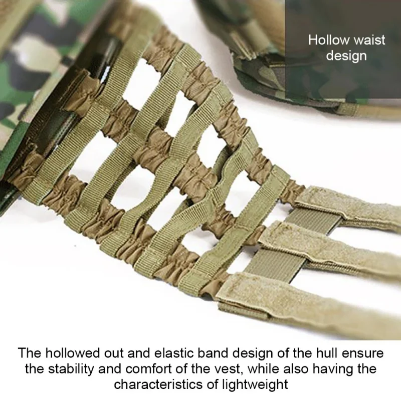 

Tactical Vest Modular Assault Vest Adjustable Lightweight Breathable Combat Training Vest