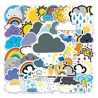 103050pcs cartoon weather graffiti stickers aesthetic water bottle laptop stationery waterproof decals sticker packs kid toys