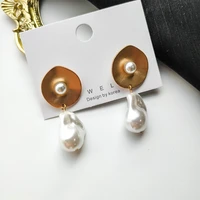fashion retro design baroque pearl earrings