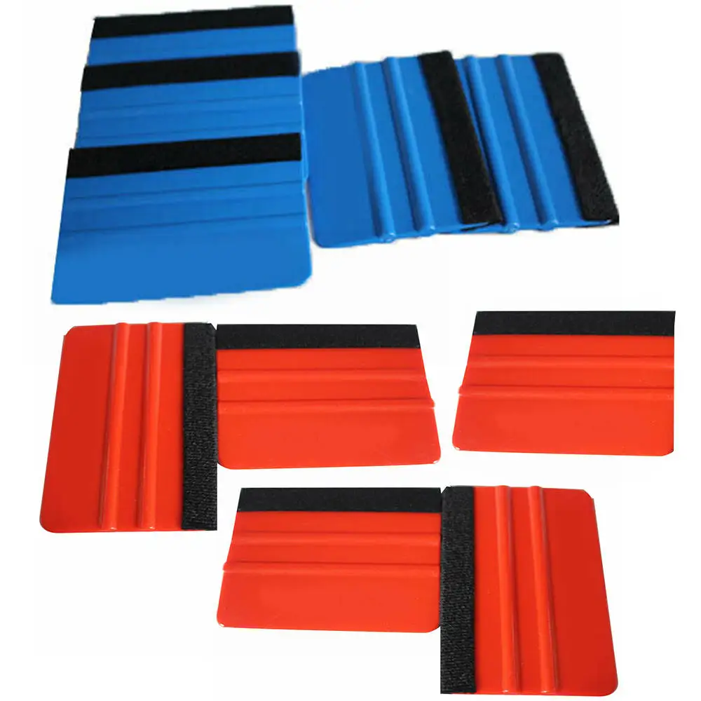

5PCS Felt Edge Squeegee Car Film Tool Plate Multifunctional Cleaning Sticker Wrap Tools