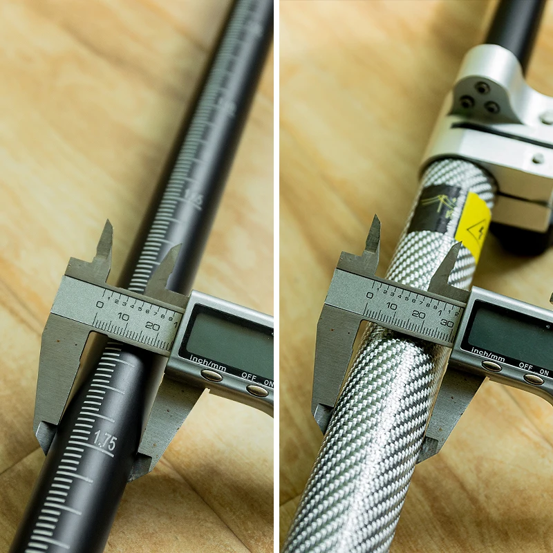 Универсальный черно-белый 2 4 метровый трехпозиционный GPS-полюс из углеродного