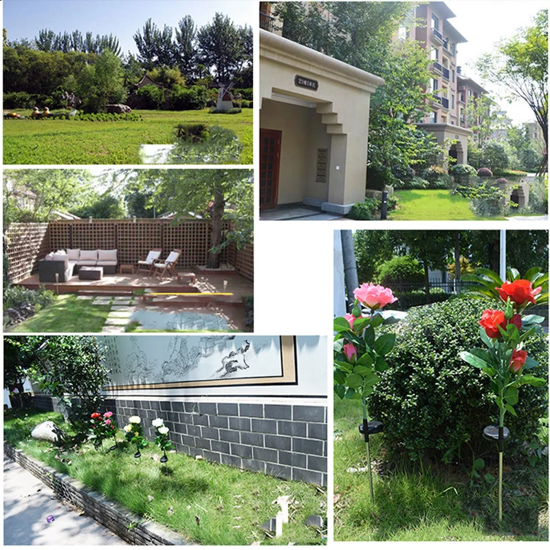 Светодиодный фонарь на солнечной батарее уличный водонепроницаемый садовый с