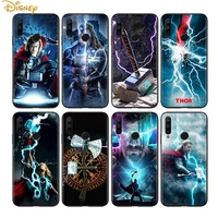 thor marvel hero for huawei honor 30 20 10 9s 9a 9c 9x 8x max 10 9 lite 8a 7c 7a pro silicone black phone case