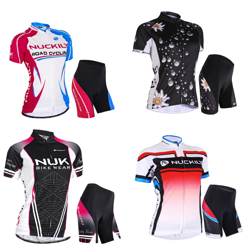 

Women Summer Lycra Cycling Jersey Set BIB Shorts 2022 Road Bike Clothing MTB Suit Female Bicycle Clothes Uniform Kit Dress Shirt
