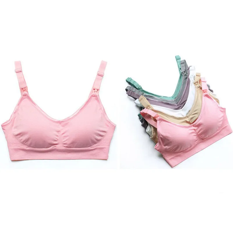 Хлопковый Бюстгалтер для кормления грудью спереди застежка грудного