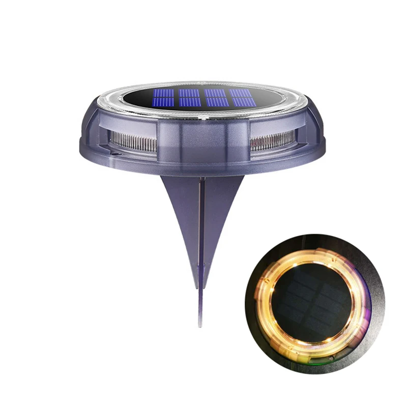 

1 Pcs Outdoor 8LEDs Solar Ground LED Lamp Waterproof Landscape Lawn Stair Underground Buried Light Home Garden Decoration Cocina