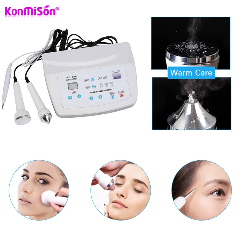 3 In 1 RU-638 Ultrasonic Facial Massage Machine Spot Tattoo Removal Anti Aging Skin Care Whitening Freckle Beauty Instrument