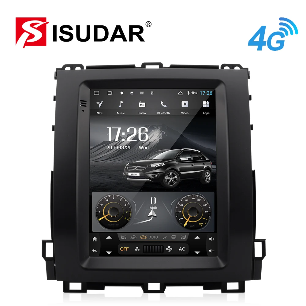 Isudar H53 Вертикальный 1 Din Android авто радио для Toyota/Prado 120 2004-2009 gps Автомобильный мультимедийный ram 4G rom 64G FM для модели Telsa