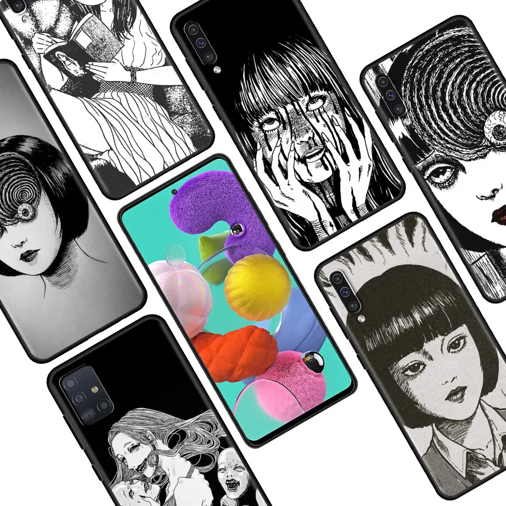 

horror comic junji ito Tomie Tees Phone Case for Samsung Galaxy A51 A71 A21s A12 A31 A41 A32 A02s A11 A72 A52 A42 5G A01 Cover