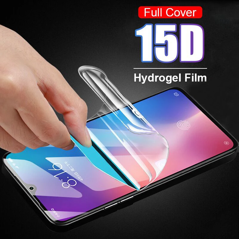15D Гидрогелевая пленка полное покрытие для Xiaomi mi 9 8 Lite 8 9 SE Защитная пленка для Xiao mi A1 A2 Lite защитная пленка