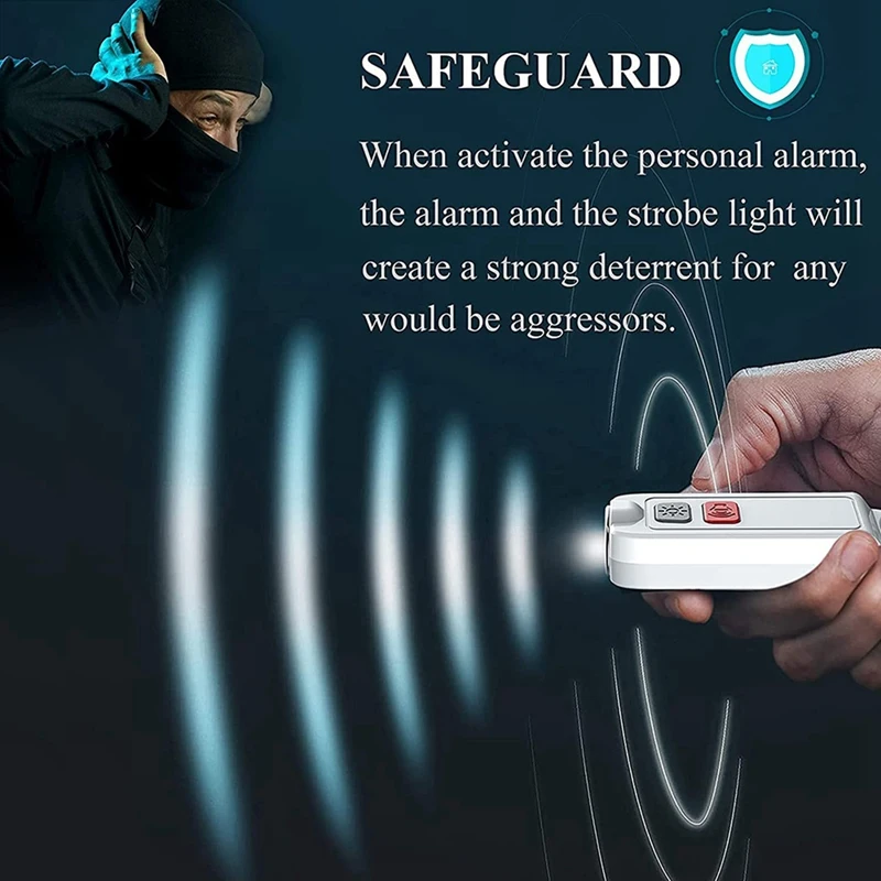 Персональная сигнализация безопасности для женщин со светодиодной подсветкой SOS