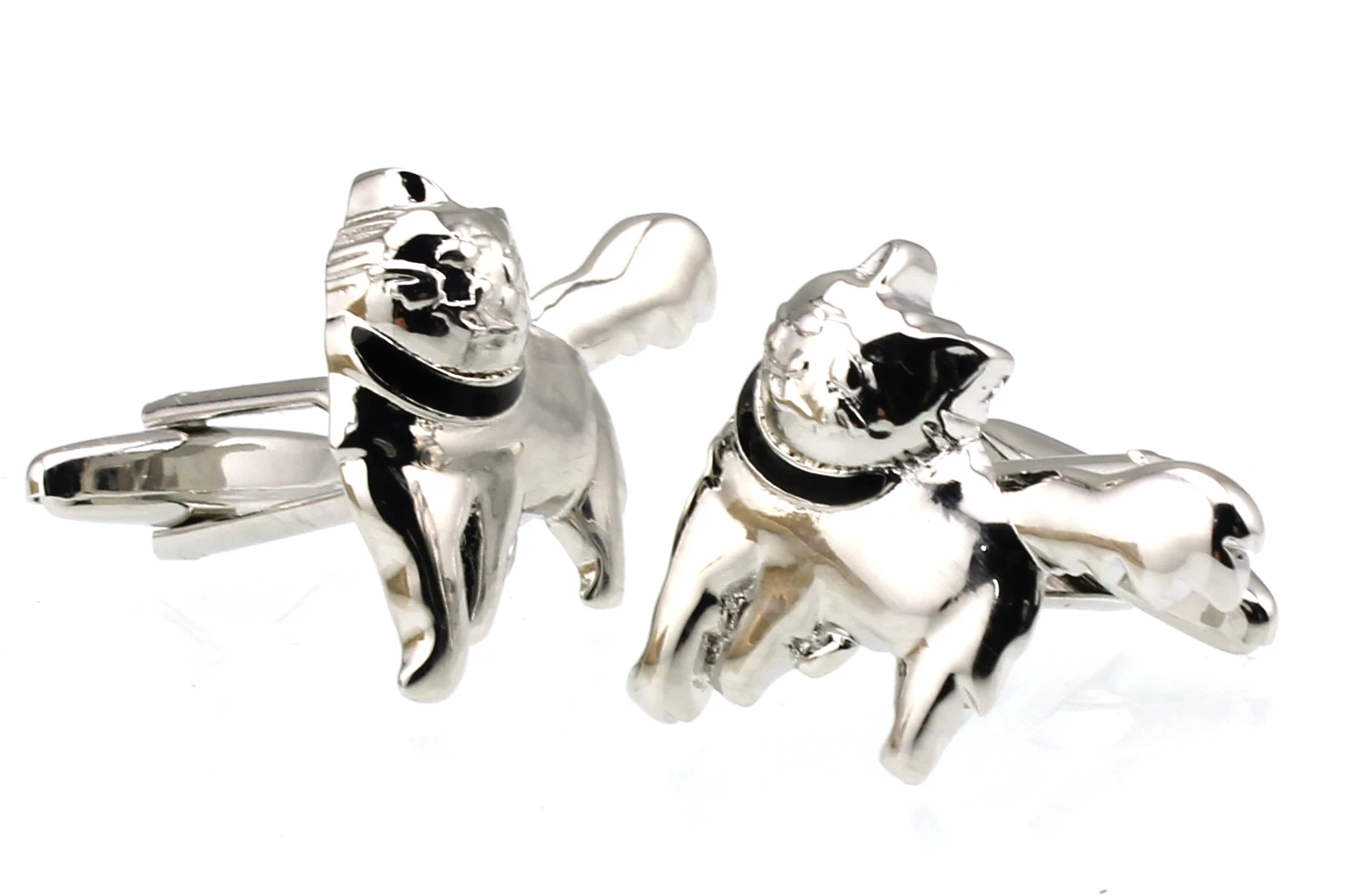 Мужские запонки черные и серебряные M4332|silver cufflinks|men cuff linkscuff links |