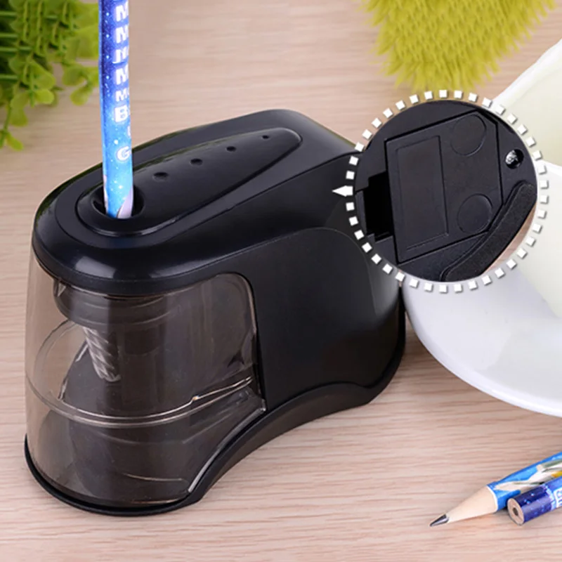 

Электрическая точилка для карандашей, автоматическая безопасность, спиральные лезвия, инструмент для художника, студента, офиса, дома, SP99